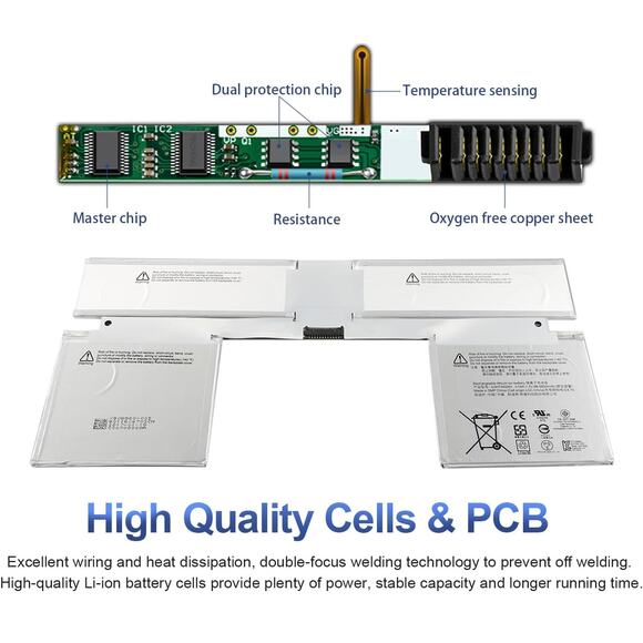 G3HTA024H Keyboard Battery Compatible with Microsoft Surface Book 1 Model ETC.. - Picture 4 of 6